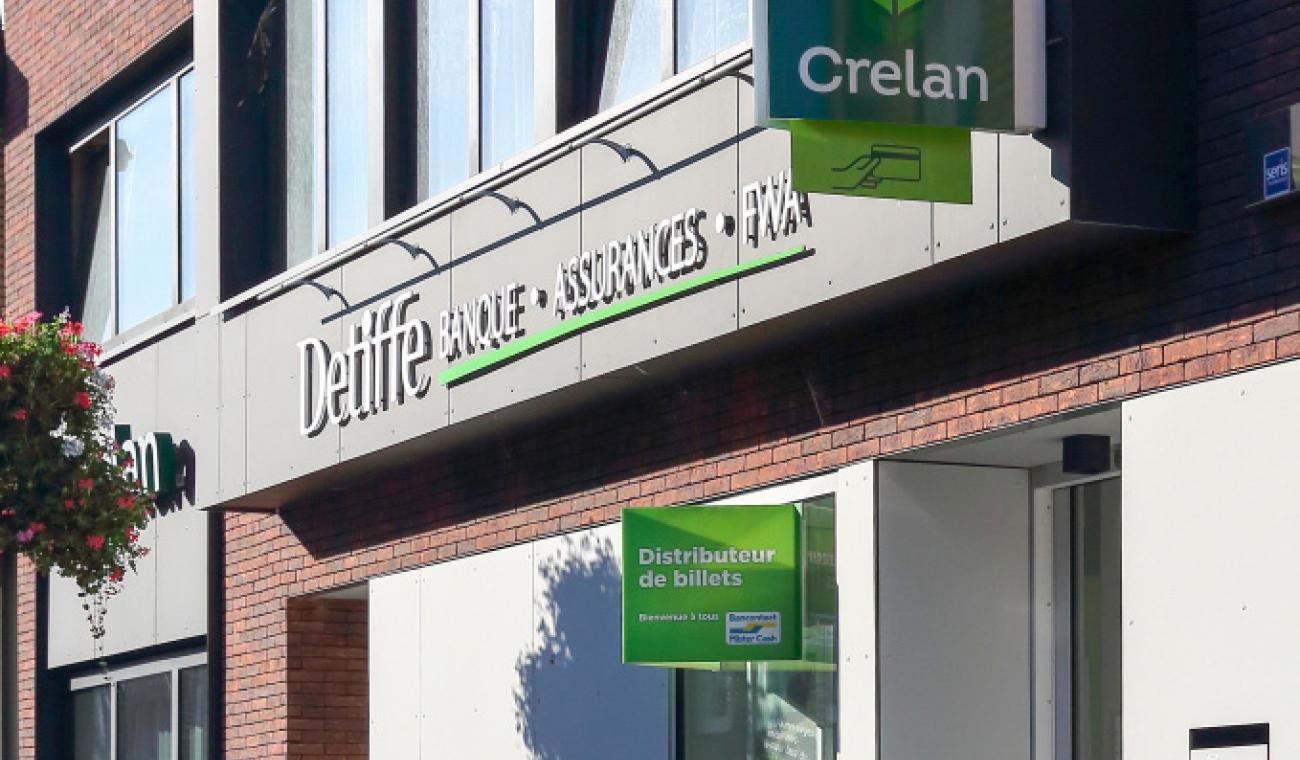 Agence Bancaire Crelan - Réalisation par Picard Construct