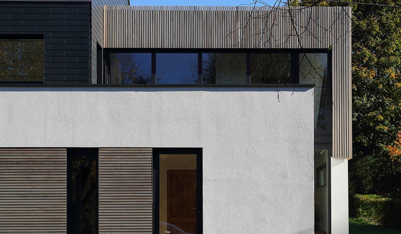 Libramont - Habitation qui allie divers types de matériaux